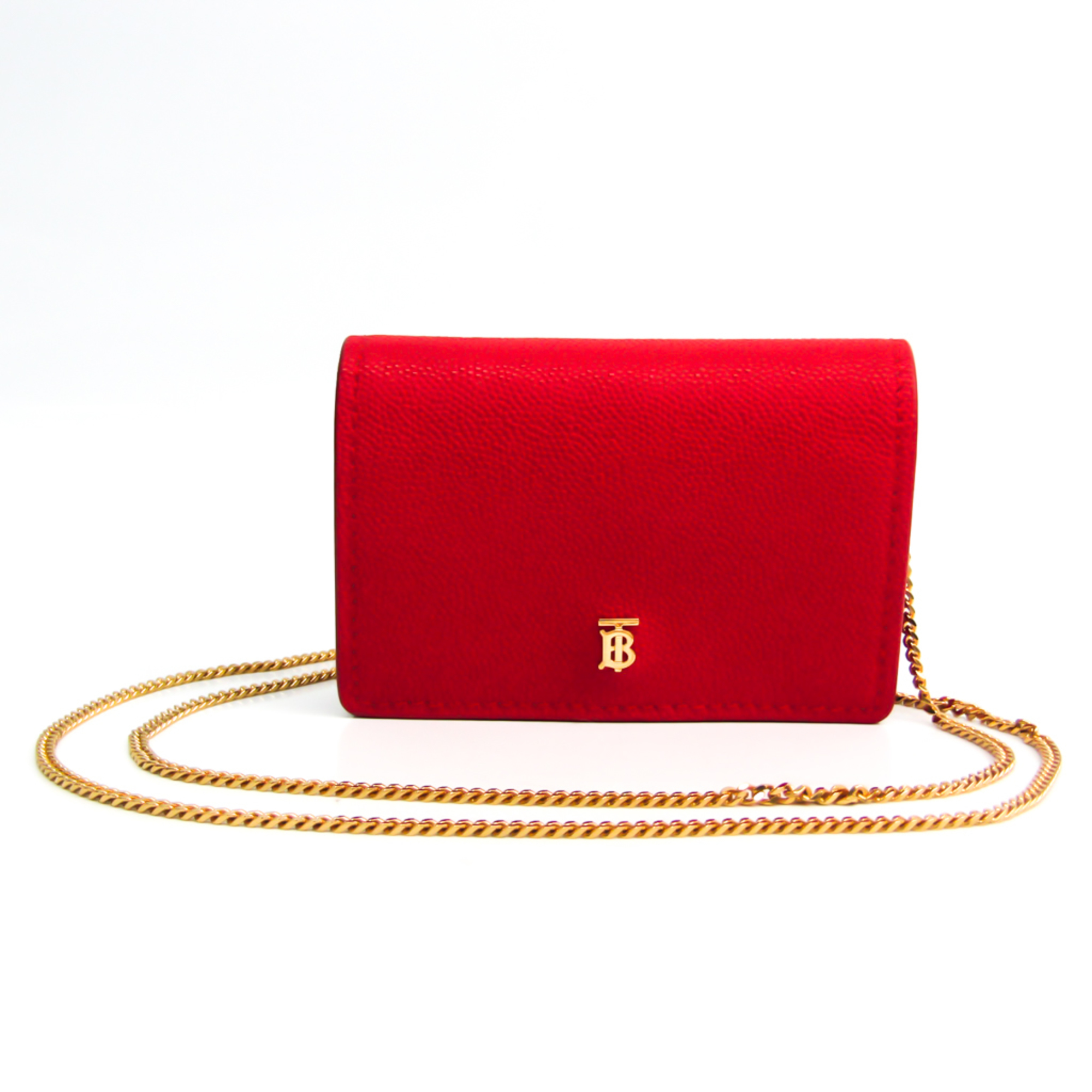 Burberry Jessie 8018969 Leather Card Case Red Color